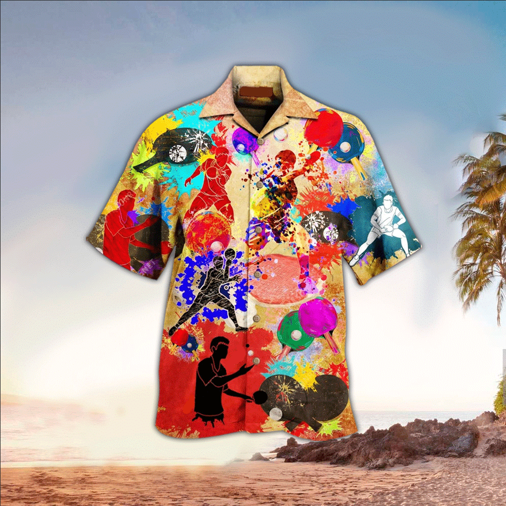 Ping Pong Hawaiian Shirt Perfect Ping Pong Clothing Shirt for Men and Women