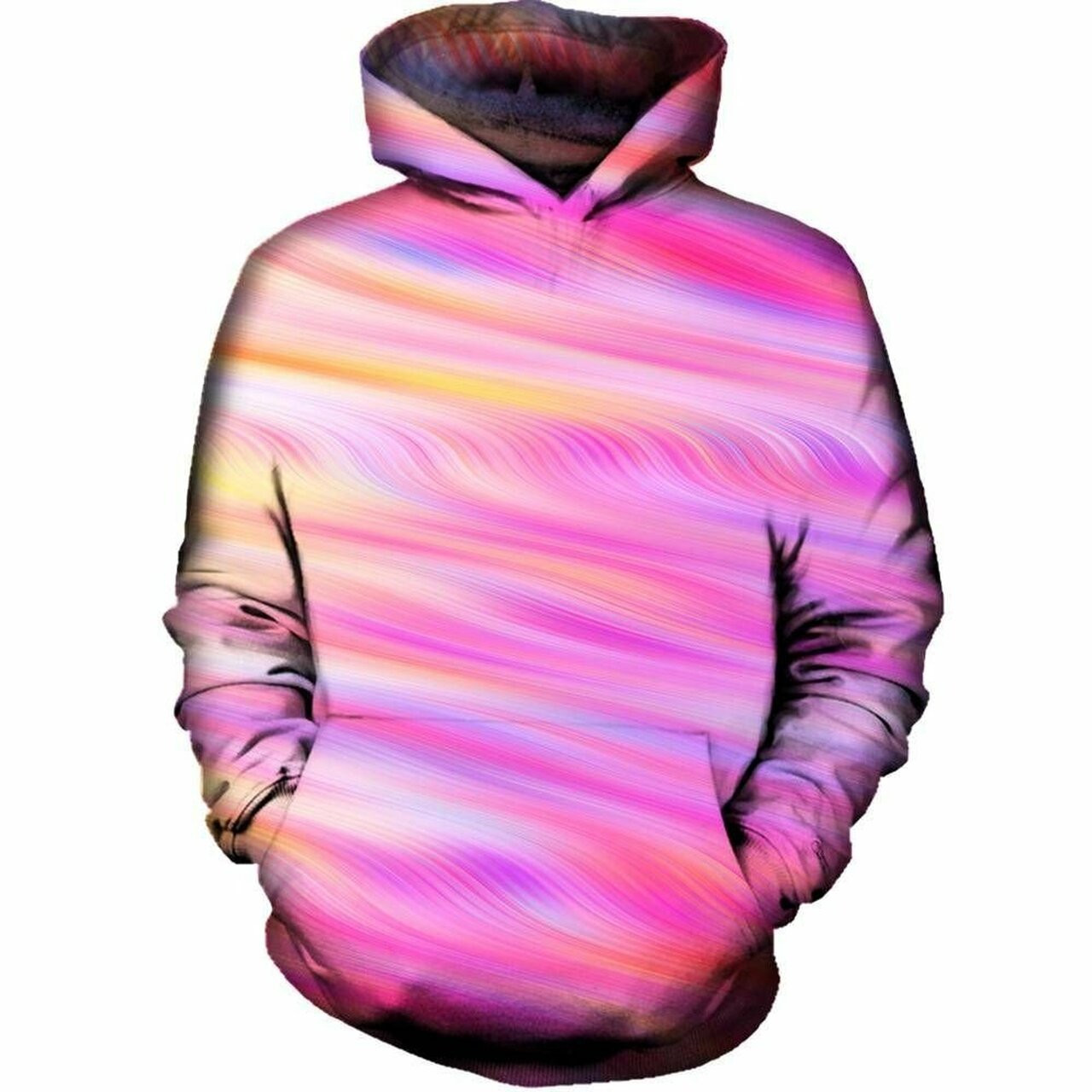 Pink Flow 3d All Over Printed Hoodie