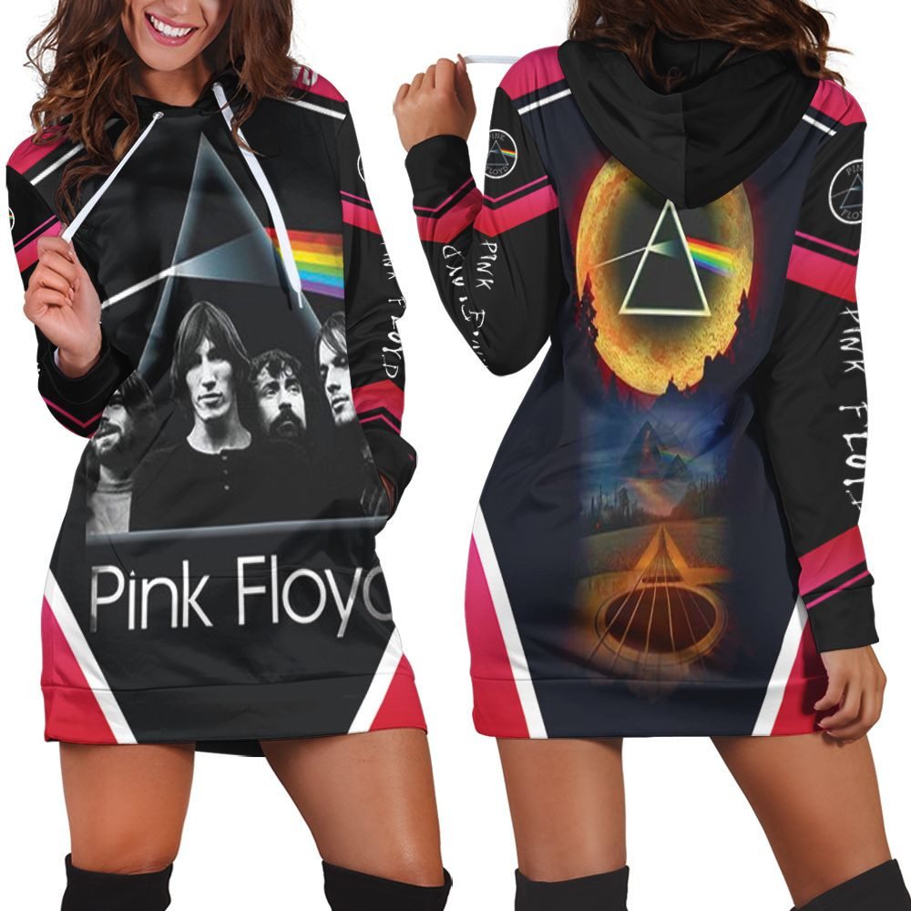 Pink Floyd Logo Member Pop Hoodie Dress Sweater Dress Sweatshirt Dress