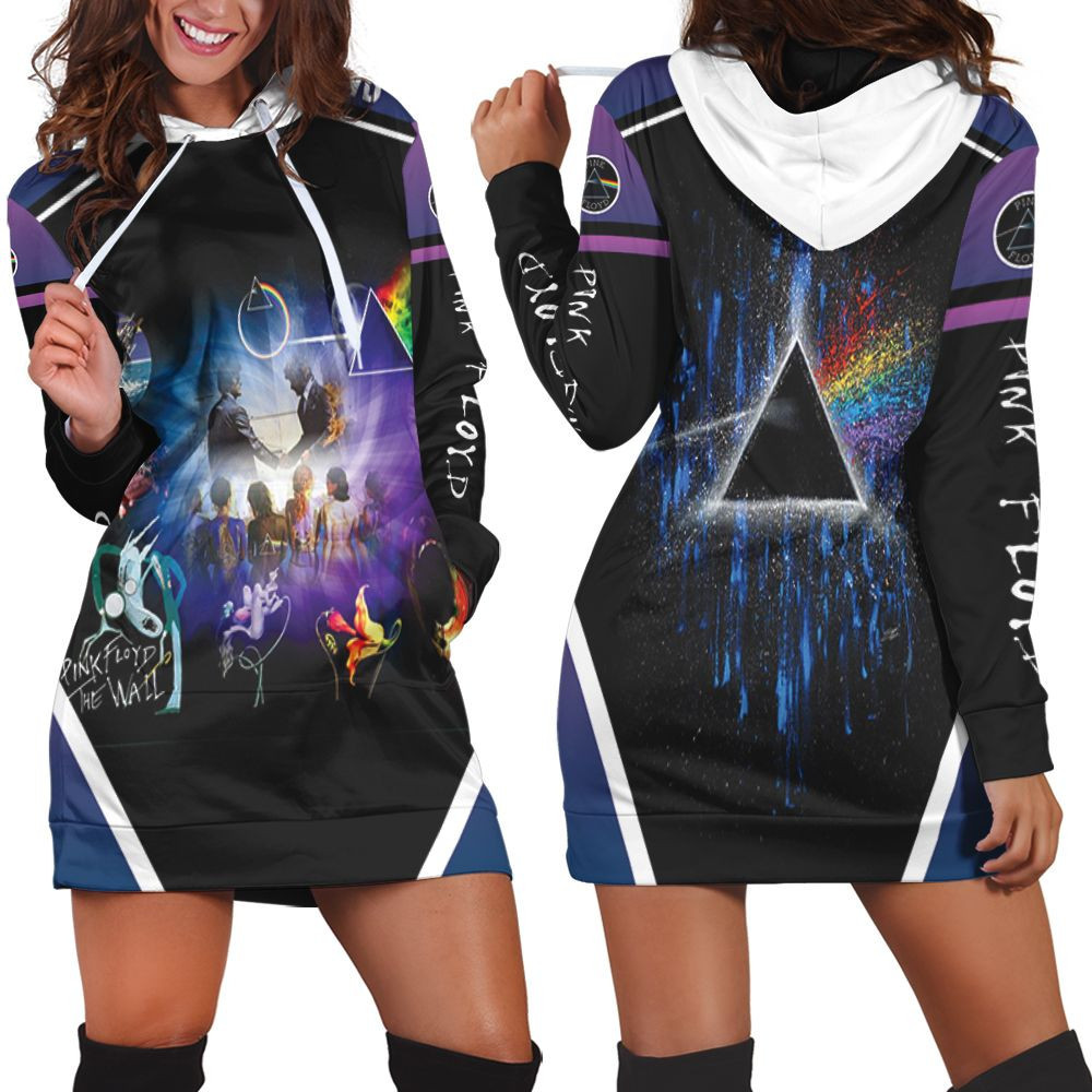 Pink Floyd Wish You Were Here Burning Man Album Cover Hoodie Dress Sweater Dress Sweatshirt Dress
