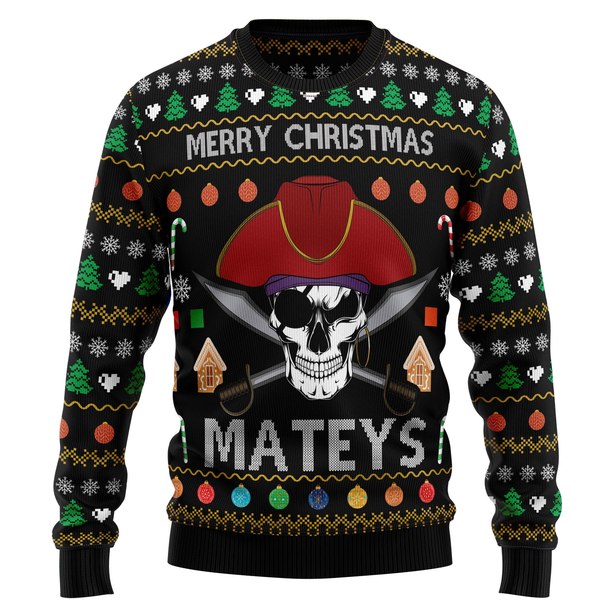 Pirate Skull Ugly Ugly Christmas Sweater