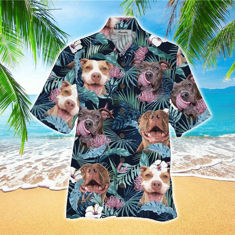 Pitbull Hawaiian Shirt for Men and Women