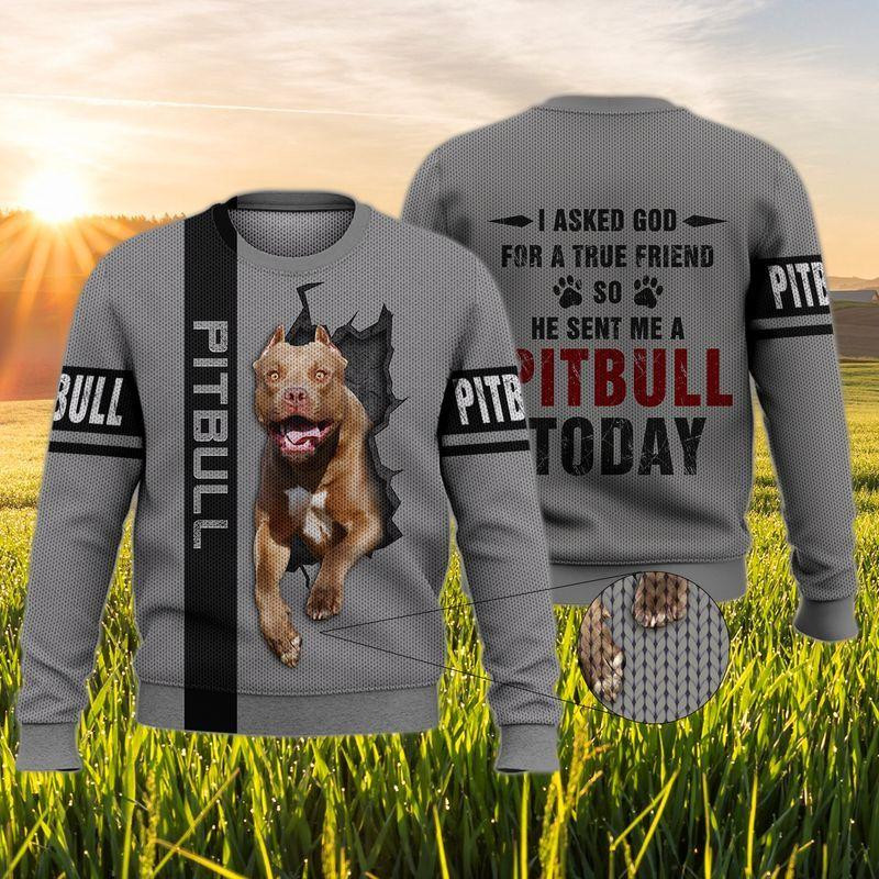 Pitbull Ugly Christmas Sweater Ugly Sweater For Men Women