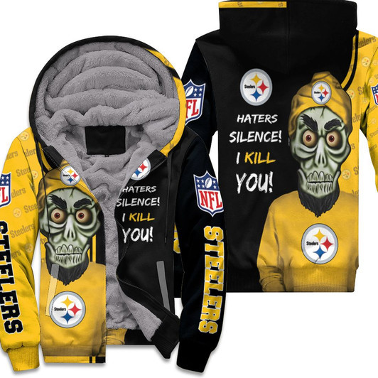 Pittburgh Steelers Haters Silence 3D Fleece Hoodie