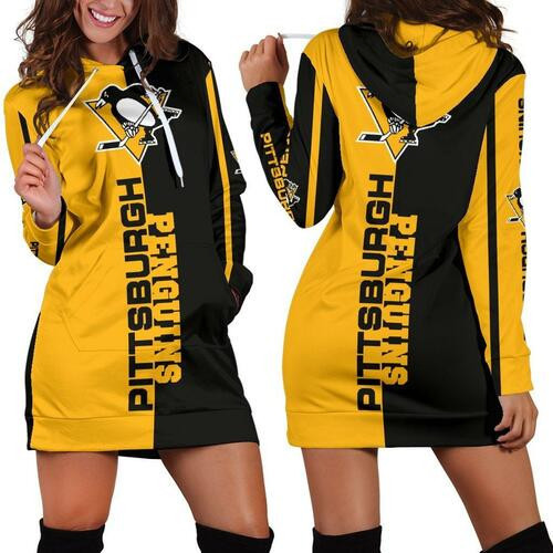 Pittsburgh Penguins Hoodie Dress Sweater Dress Sweatshirt Dress 3d All Over Print For Women Hoodie