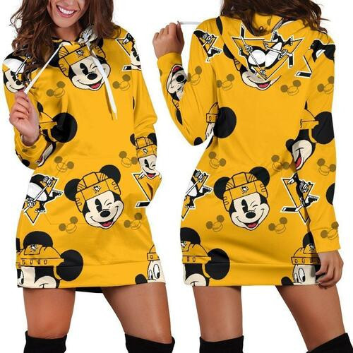 Pittsburgh Penguins Womens Hoodie Dress Sweater Dress Sweatshirt Dress 3d All Over Print For Women Hoodie