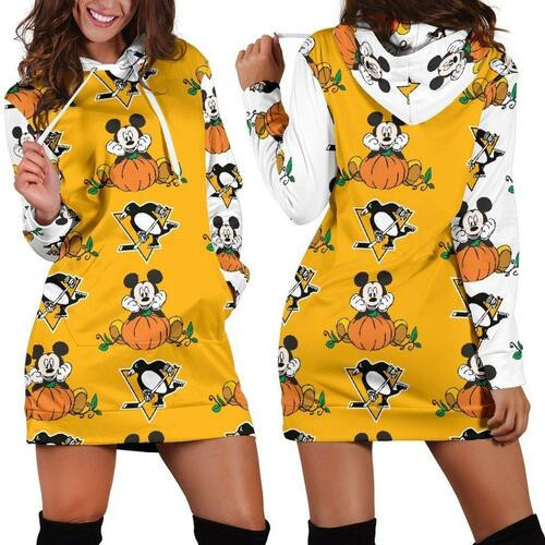 Pittsburgh Penguins Womens Hoodie Dress Sweater Dress Sweatshirt Dress 3d All Over Print For Women Hoodie