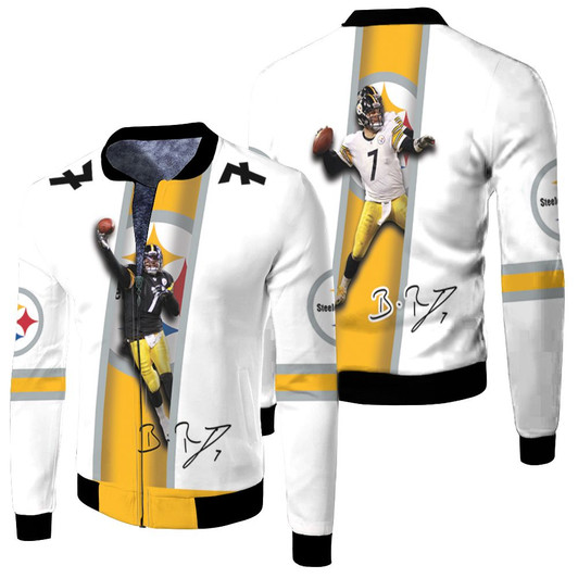 Pittsburgh Steelers Ben Roethlisberger Signed Fleece Bomber Jacket