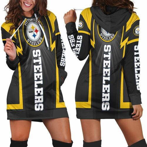 Pittsburgh Steelers For Fans Hoodie Dress Sweater Dress Sweatshirt Dress