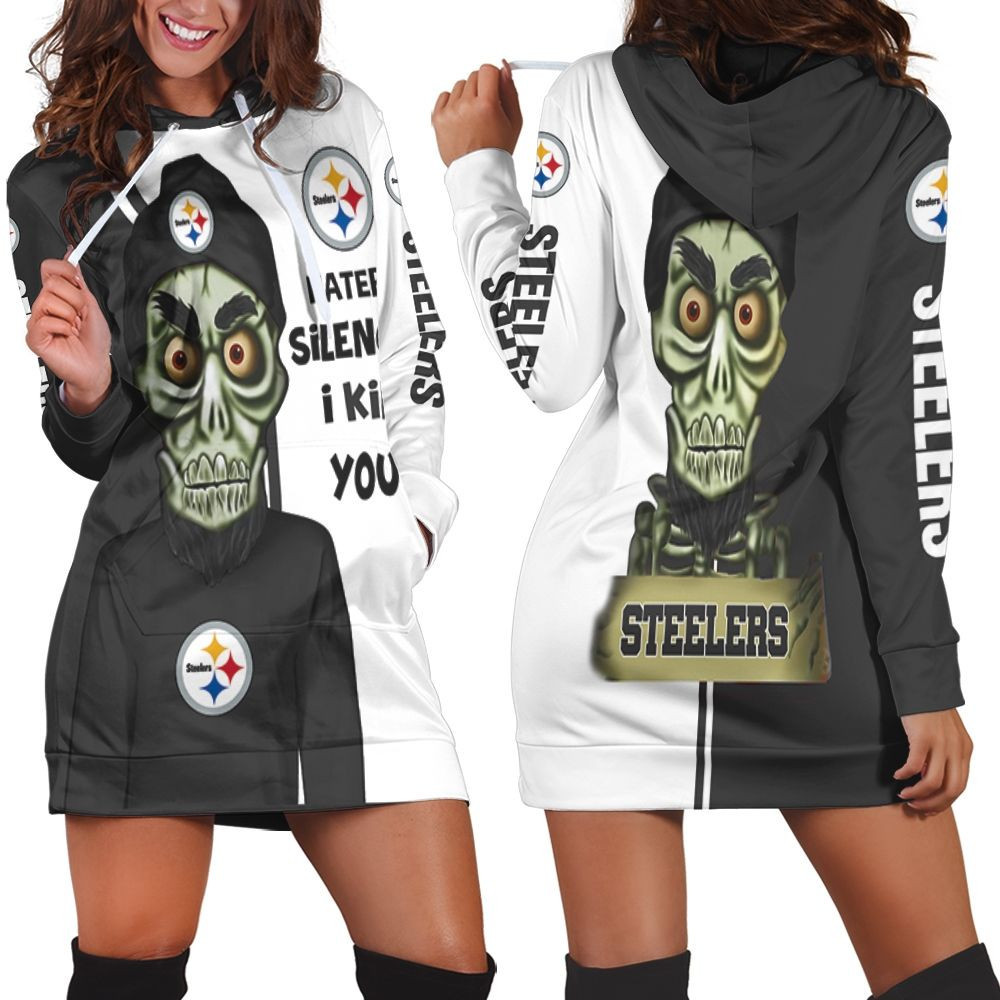 Pittsburgh Steelers Haters I Kill You 3d Hoodie Dress Sweater Dress Sweatshirt Dress