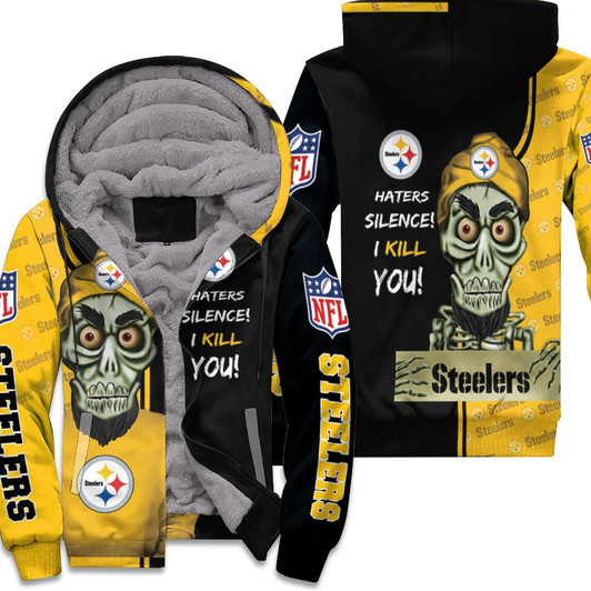 Pittsburgh Steelers Haters Silence 3D Fleece Hoodie