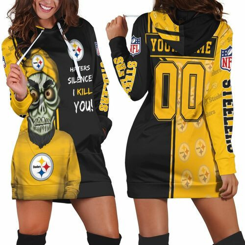 Pittsburgh Steelers Haters Silence 3d Hoodie Dress Sweater Dress Sweatshirt Dress