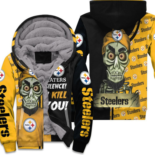 Pittsburgh Steelers Haters Silence The Dead Terrorist 3D Fleece Hoodie