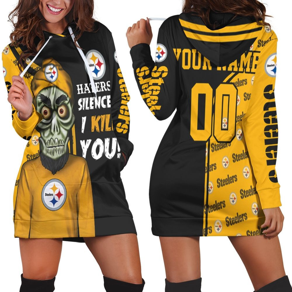 Pittsburgh Steelers Haters Silence The Dead Terrorist Personalized Hoodie Dress Sweater Dress Sweatshirt Dress