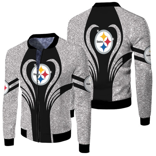 Pittsburgh Steelers Legging For Fan Fleece Bomber Jacket