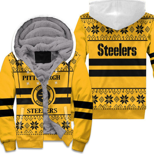 Pittsburgh Steelers Light Up Ugly 3D Fleece Hoodie