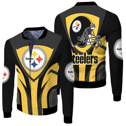 Pittsburgh Steelers Nfl Fan Fleece Bomber Jacket