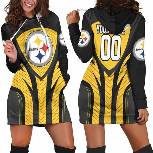 Pittsburgh Steelers Nfl Fans 3d Hoodie Dress Sweater Dress Sweatshirt Dress