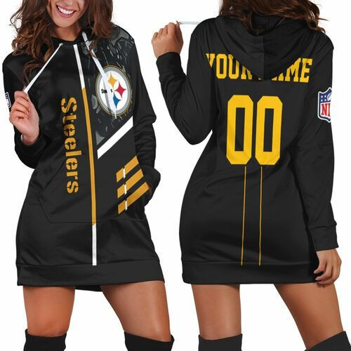 Pittsburgh Steelers Nfl Here We Go Personalized Hoodie Dress Sweater Dress Sweatshirt Dress