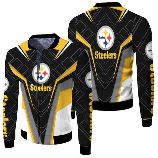 Pittsburgh Steelers Nfl Lover Fleece Bomber Jacket