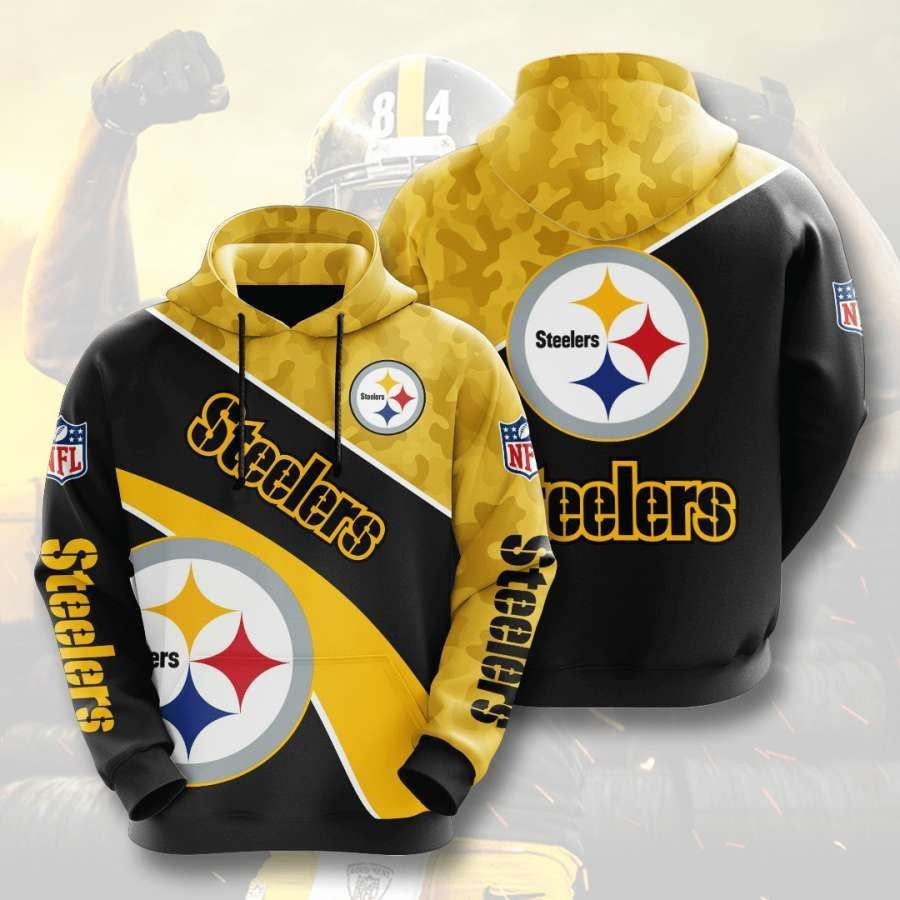 Pittsburgh Steelers No1652 Custom Hoodie 3D All Over Print