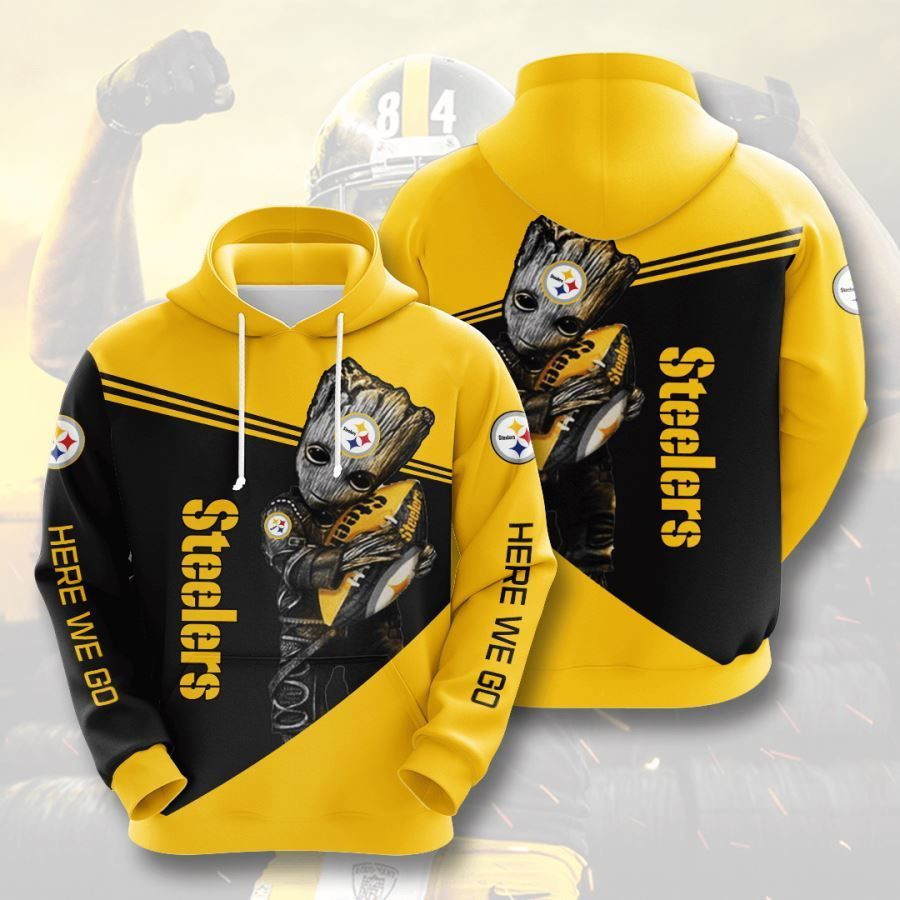 Pittsburgh Steelers No1654 Custom Hoodie 3D All Over Print