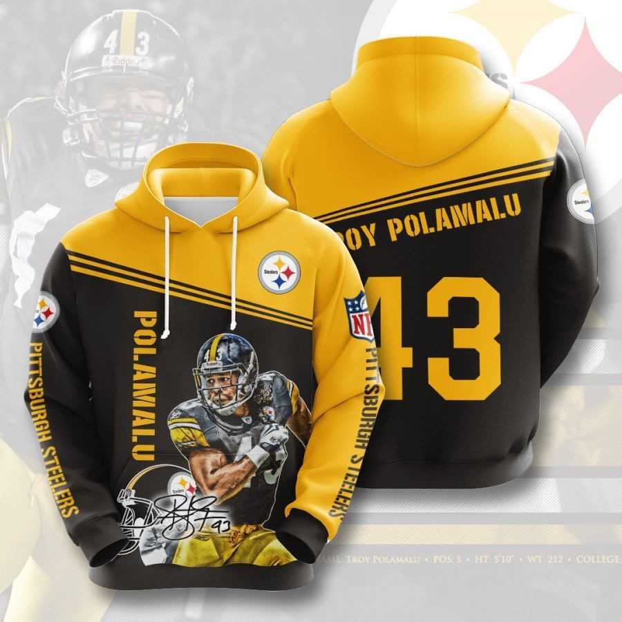 Pittsburgh Steelers No1660 Custom Hoodie 3D All Over Print