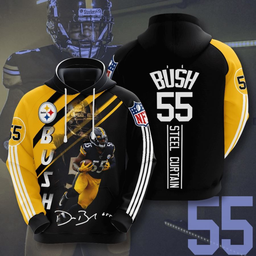 Pittsburgh Steelers No1667 Custom Hoodie 3D All Over Print