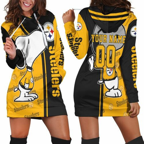 Pittsburgh Steelers Snoopy 3d Hoodie Dress Sweater Dress Sweatshirt Dress
