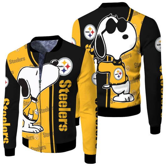 Pittsburgh Steelers Snoopy Fleece Bomber Jacket