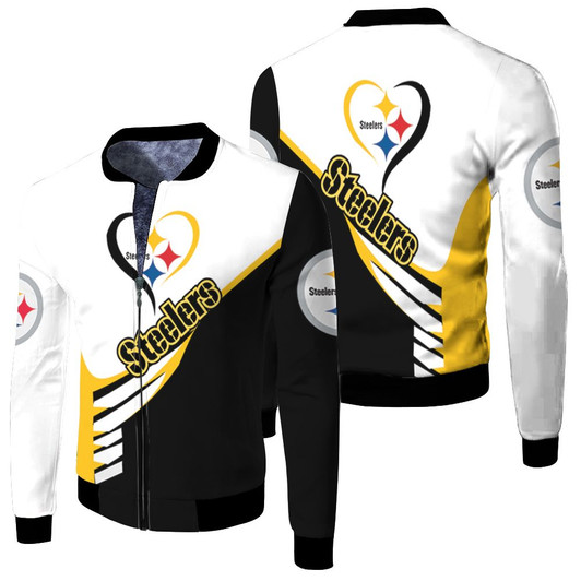 Pittsburgh Steelers Tanktop Legging For Fan Fleece Bomber Jacket