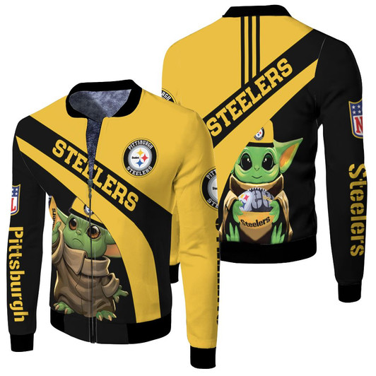 Pittsburgh Steelers Yoda Fleece Bomber Jacket