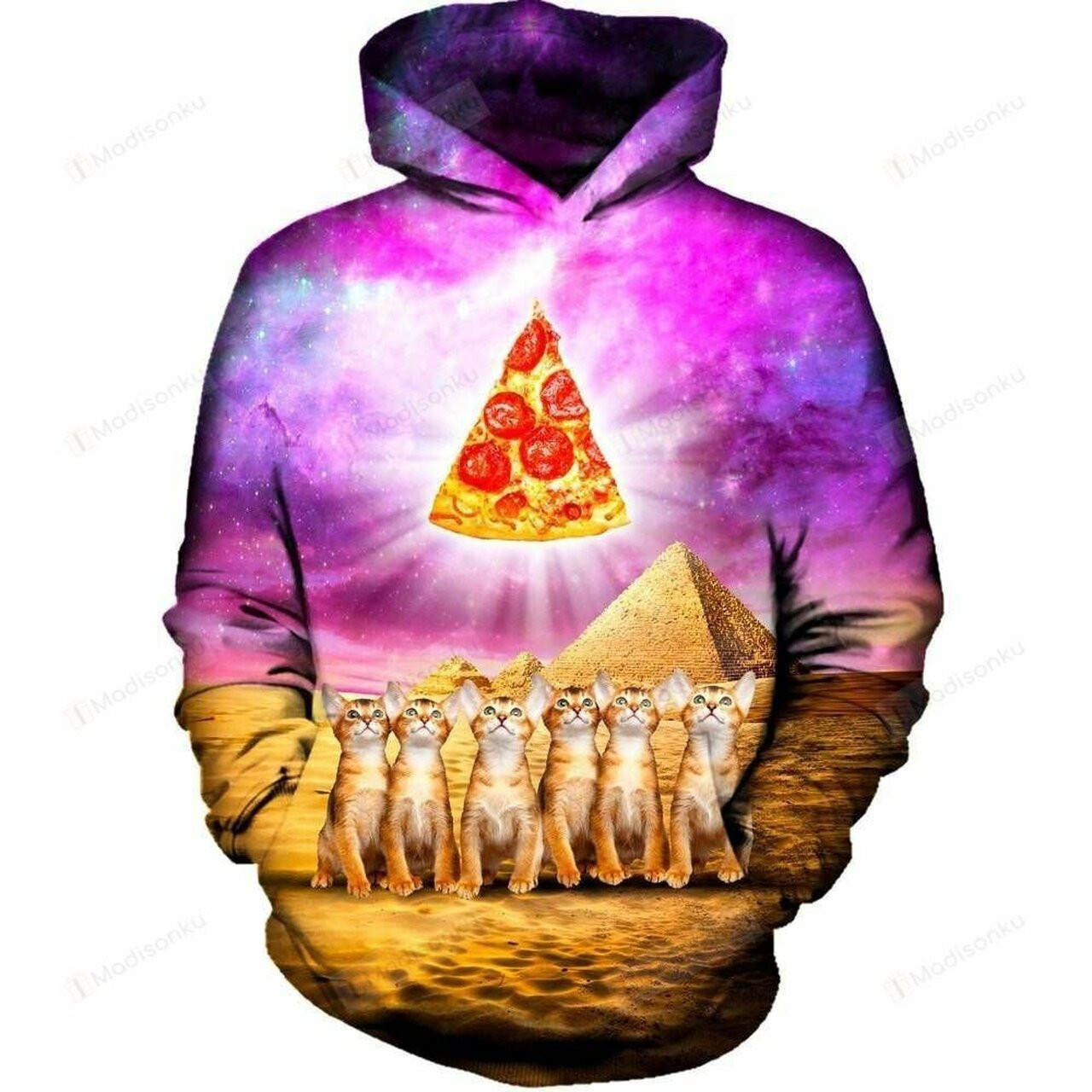 Pizza God 3d All Over Print Hoodie