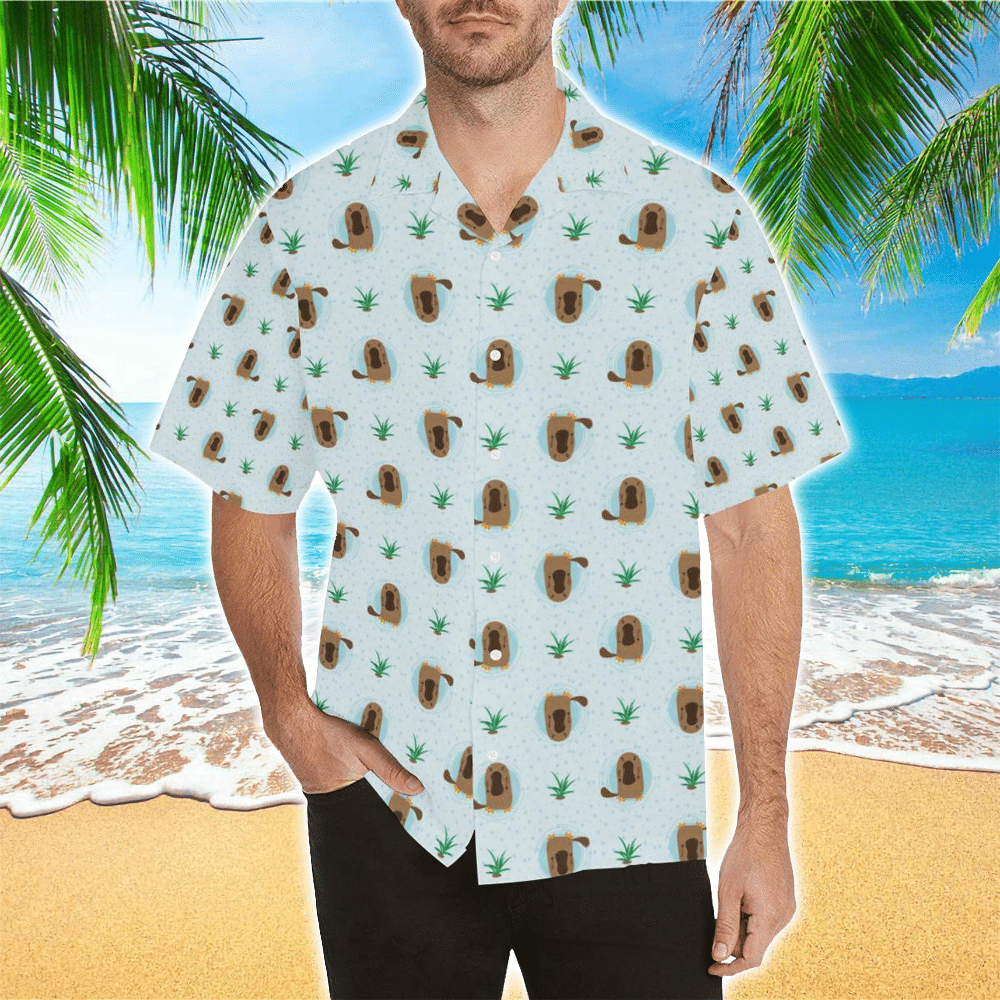 Platypus Hawaiian Shirt For Men Platypus Lover Gifts Shirt for Men and Women