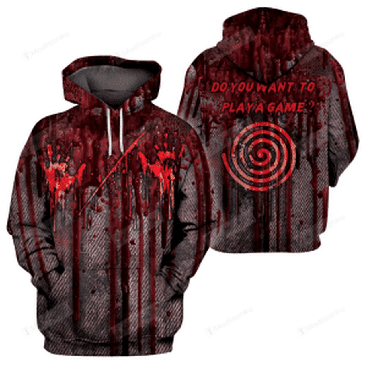 Play Game Horror Halloween 3d All Over Print Hoodie