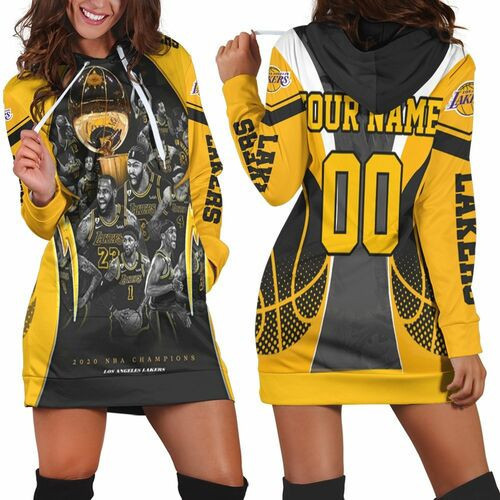 Player Los Angeles Lakers Western Conference Personalized Hoodie Dress Sweater Dress Sweatshirt Dress