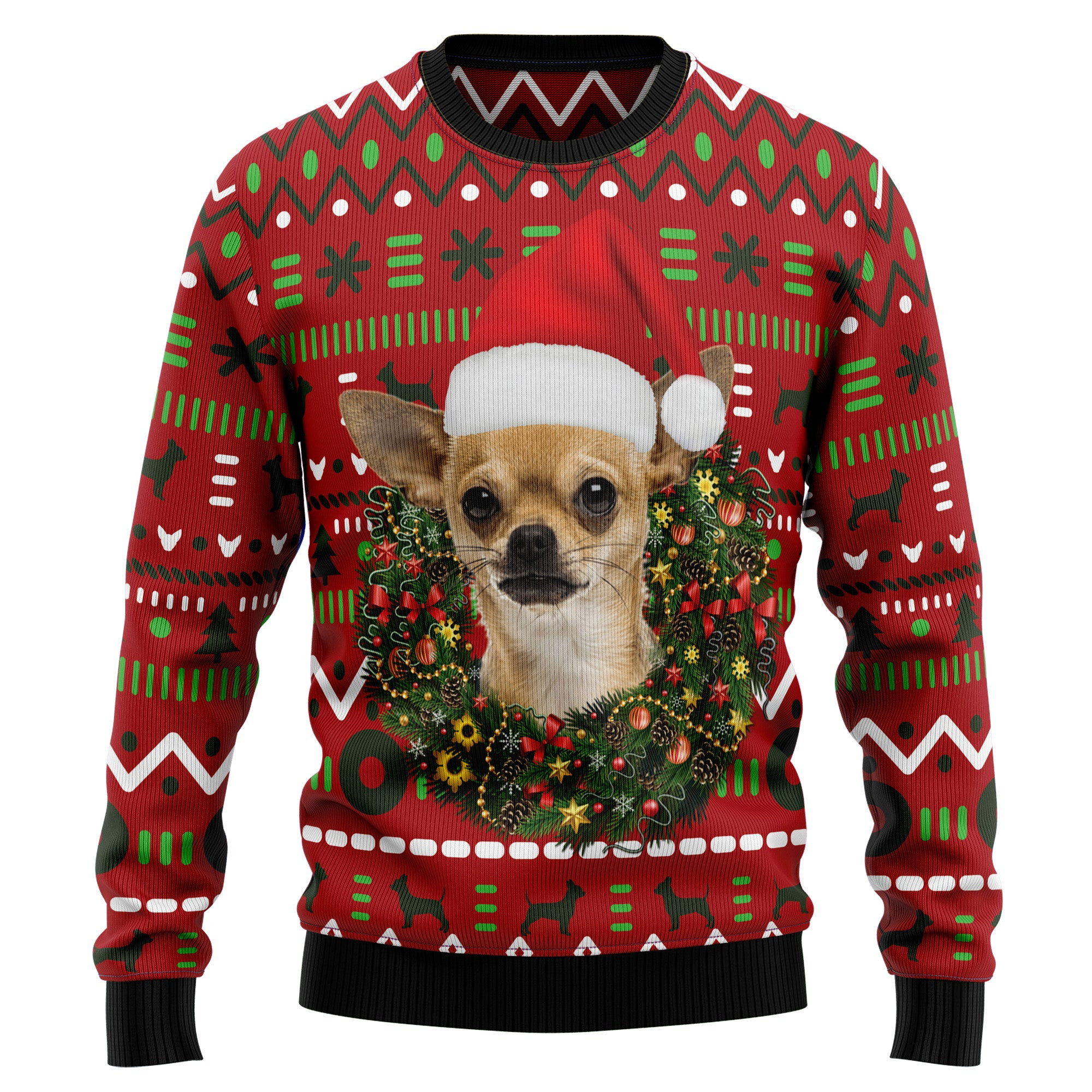 Playful Chihuahua Merry Christmas Ugly Christmas Sweater
