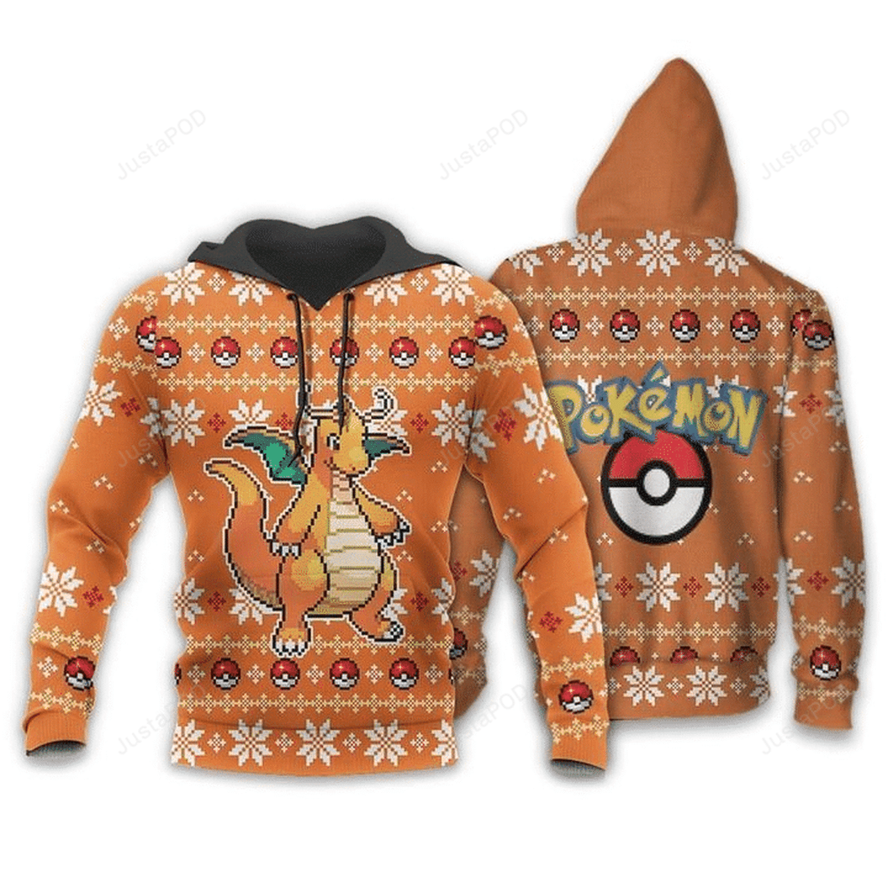 Pokemon Dragonite 3d All Over Print Hoodie