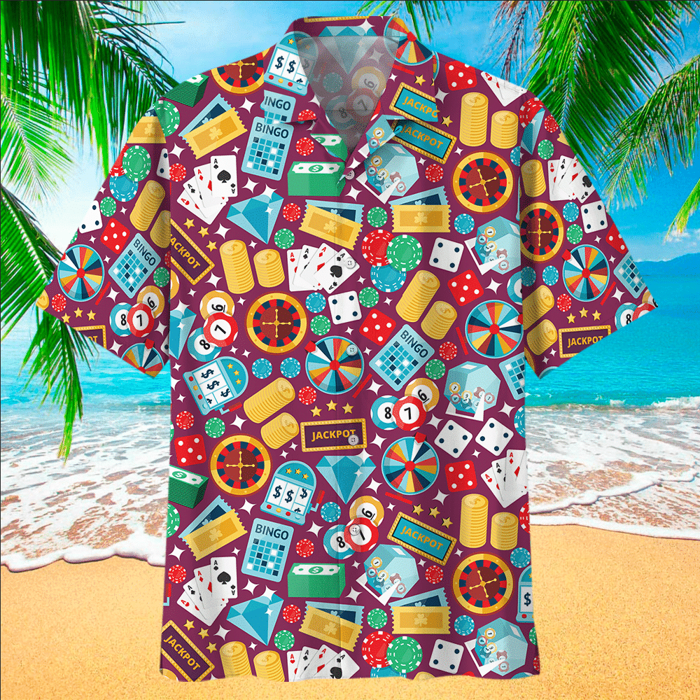 Poker Aloha Shirt Hawaiian Shirt For Poker Lovers Shirt For Men and Women