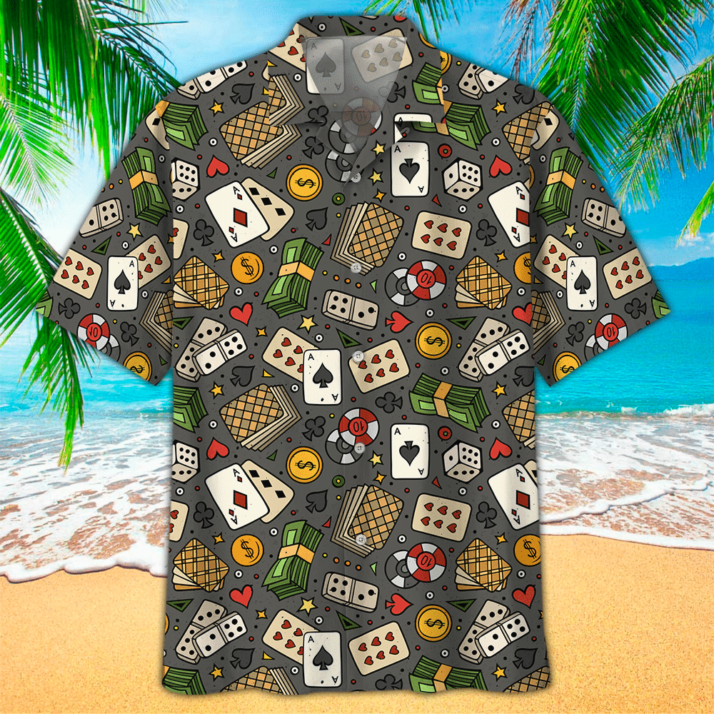 Poker Aloha Shirt Hawaiian Shirt For Poker Lovers Shirt For Men and Women