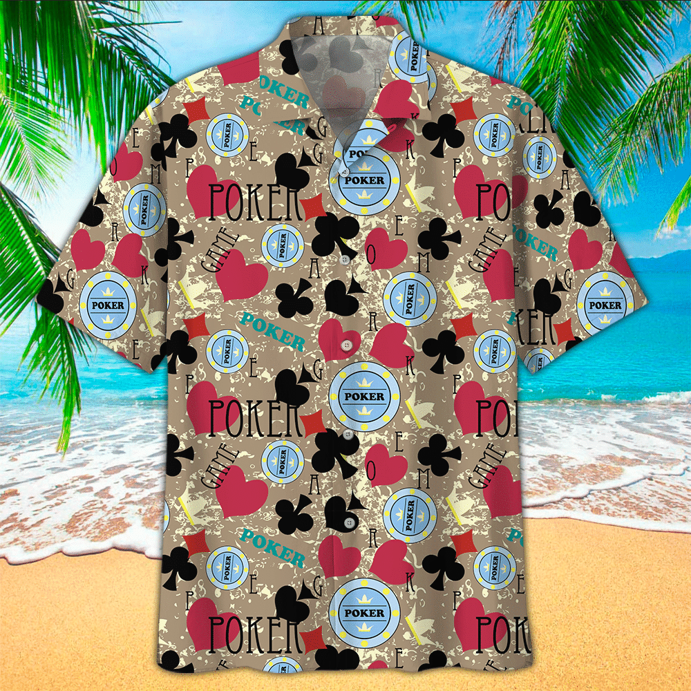 Poker Aloha Shirt Hawaiian Shirt For Poker Lovers Shirt For Men and Women