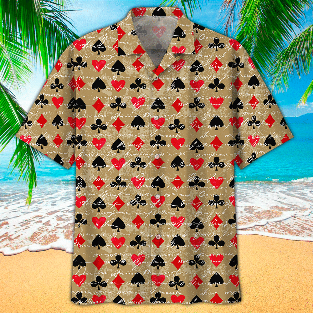 Poker Aloha Shirt Hawaiian Shirt For Poker Lovers Shirt For Men and Women