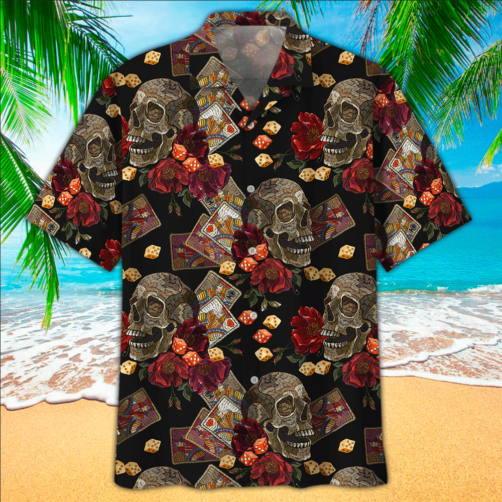 Poker Aloha Shirt Hawaiian Shirt For Poker Lovers Shirt For Men and Women