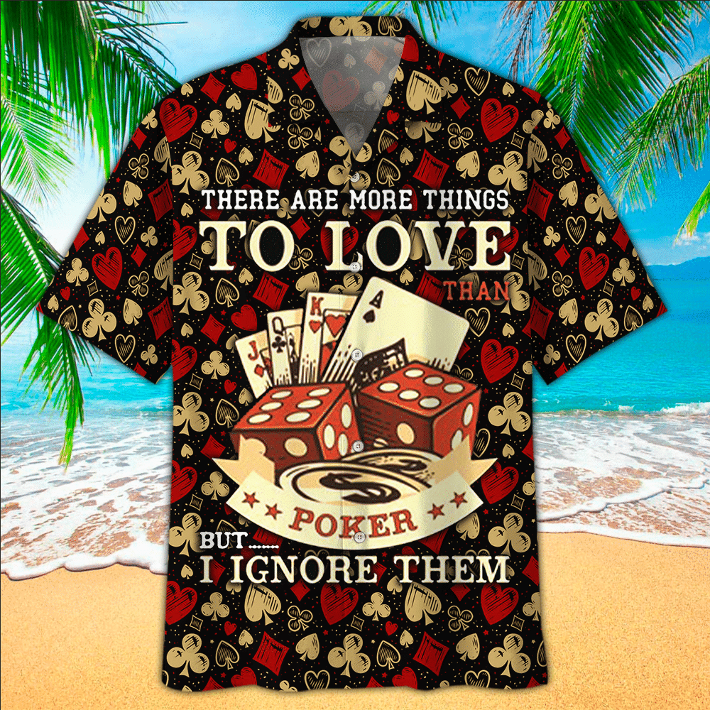 Poker Aloha Shirt Hawaiian Shirt For Poker Lovers Shirt For Men and Women