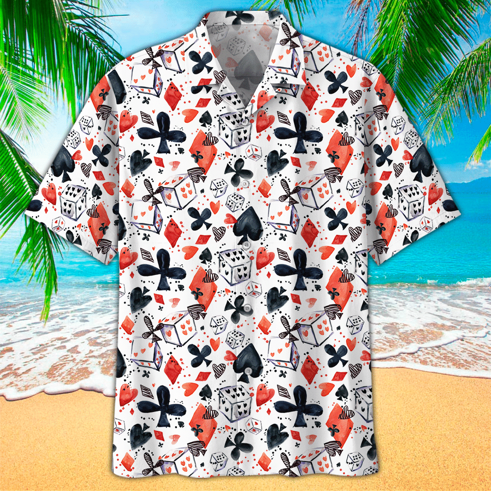 Poker Aloha Shirt Hawaiian Shirt For Poker Lovers Shirt For Men and Women