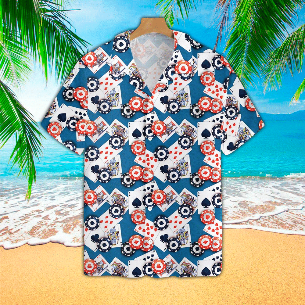 Poker Hawaiian Shirt Perfect Poker Terrier Clothing Shirt For Men and Women