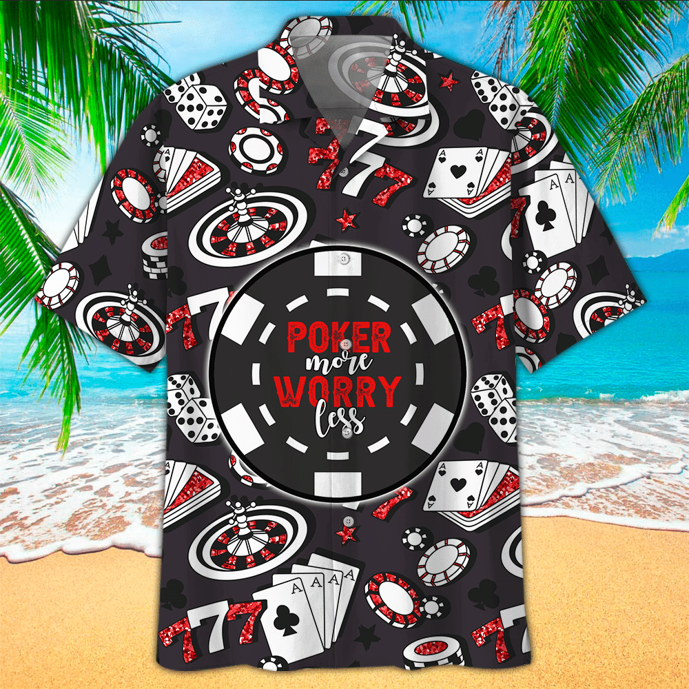 Poker Hawaiian Shirt Perfect Poker Terrier Clothing Shirt For Men and Women