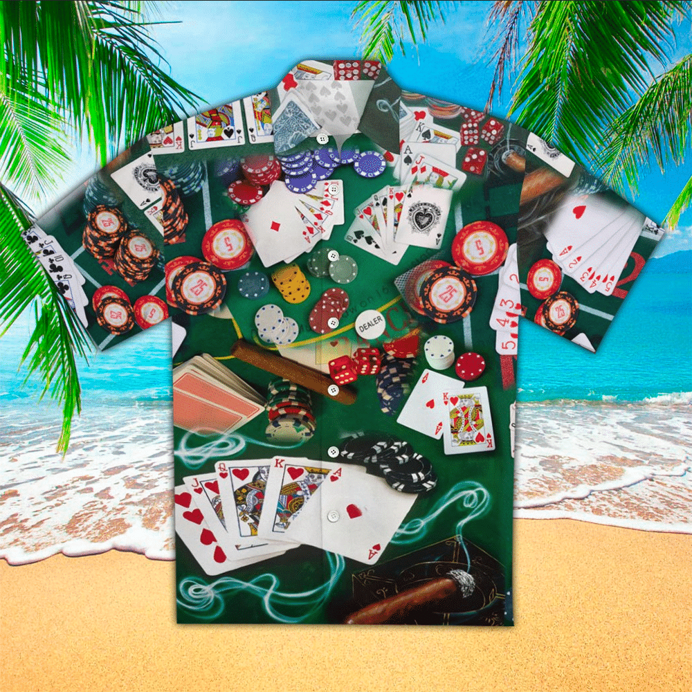 Poker Hawaiian Shirt Poker Lover Gifts Shirt For Men and Women