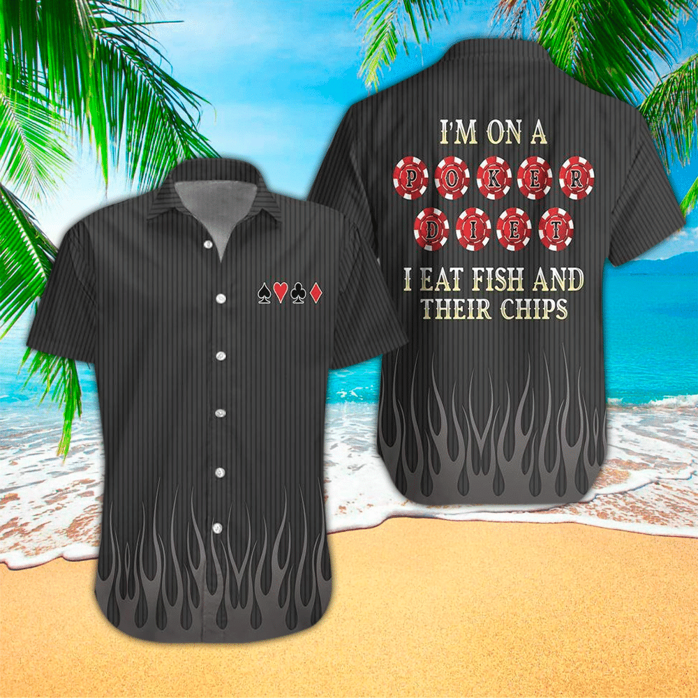 Poker Hawaiian Shirt Poker Lover Gifts Shirt For Men and Women