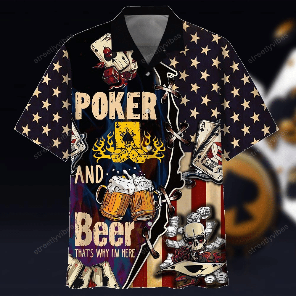 Poker Player Hawaiian Shirt Hawaiian Shirt For Men